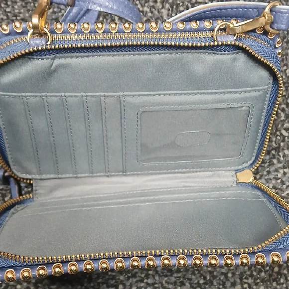 Max Studio Periwinkle Studded Clutch - Picture 5 of 11
